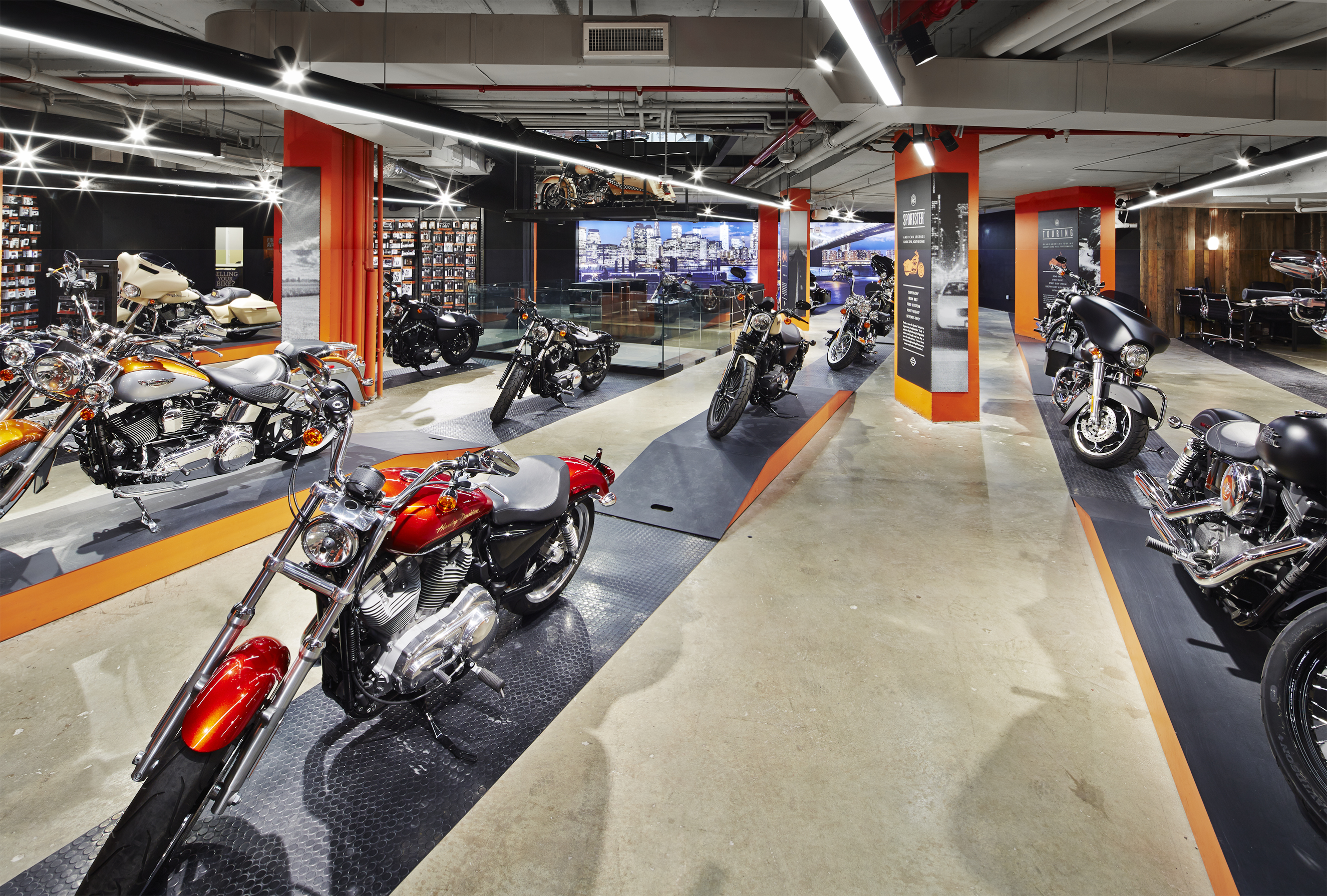 Motorcycle showroom