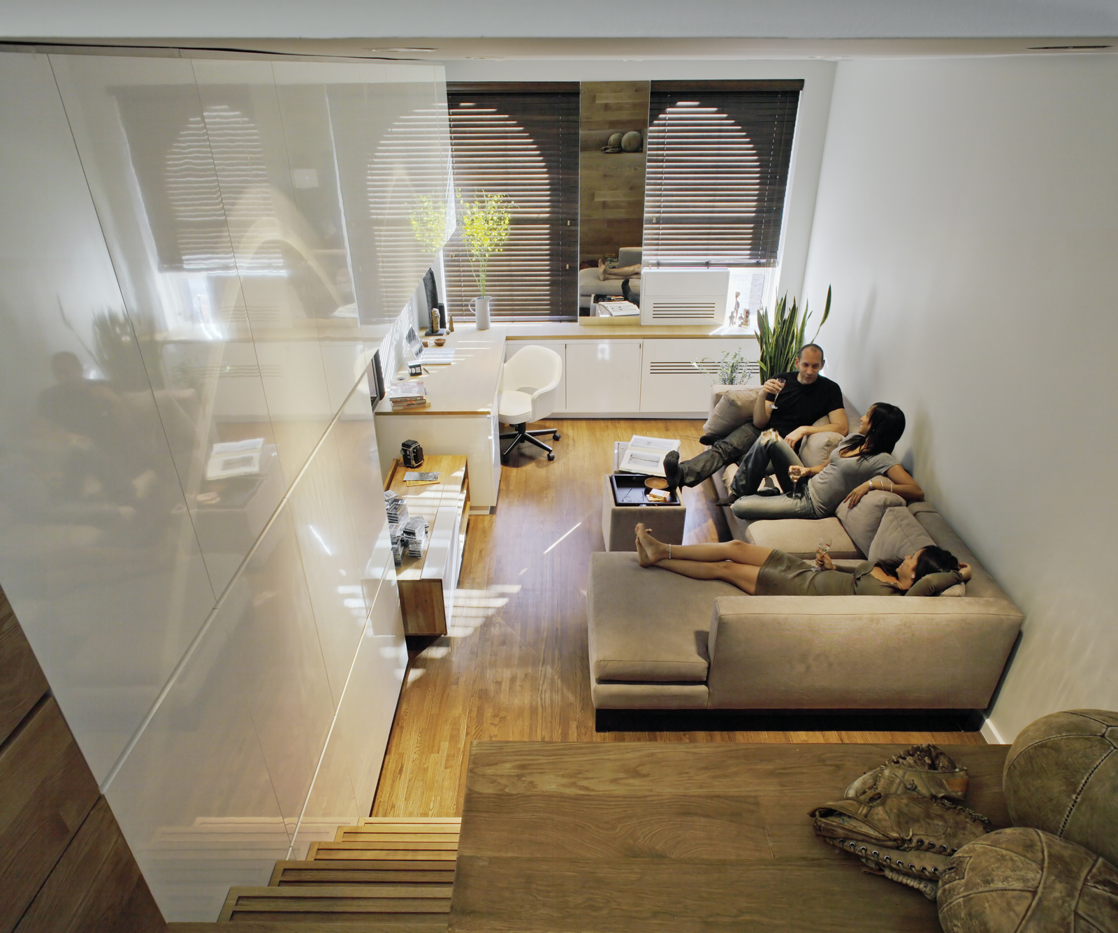 The end result is a flexible living space that accommodates the demands of both 